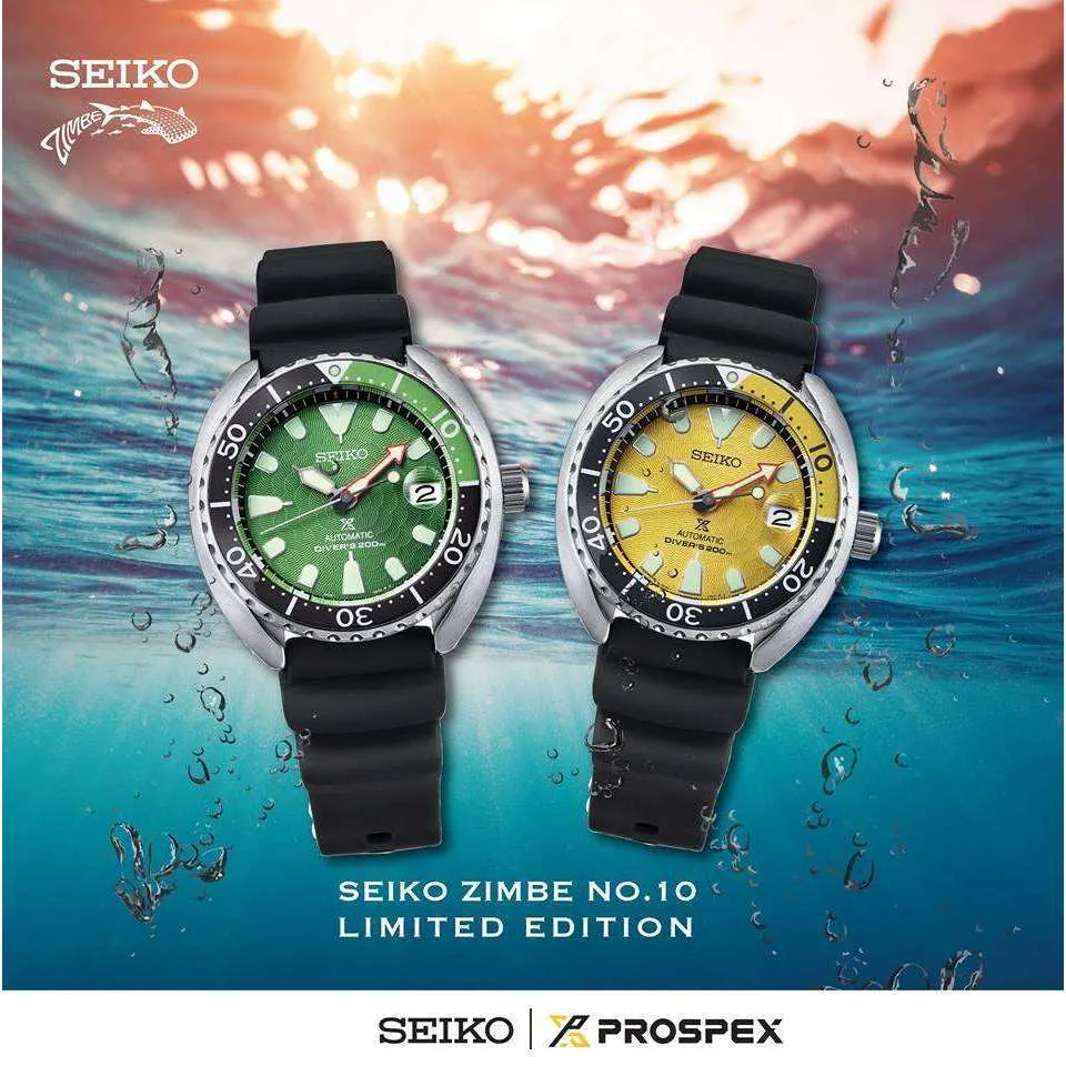 SEIKO PROSPEX ZIMBE NO.10 MINI TURTLE MEN WATCH (999 Limited) SRPD17K1-SRPD19K1