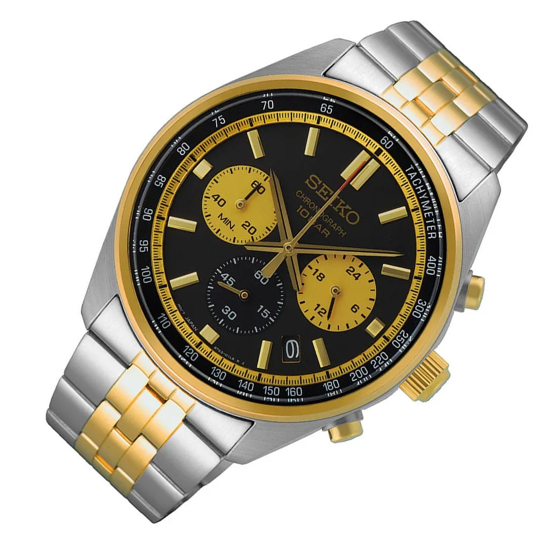 Seiko Quartz Chronograph SSB430P1 SSB430 SSB430P Analog Gents Watch