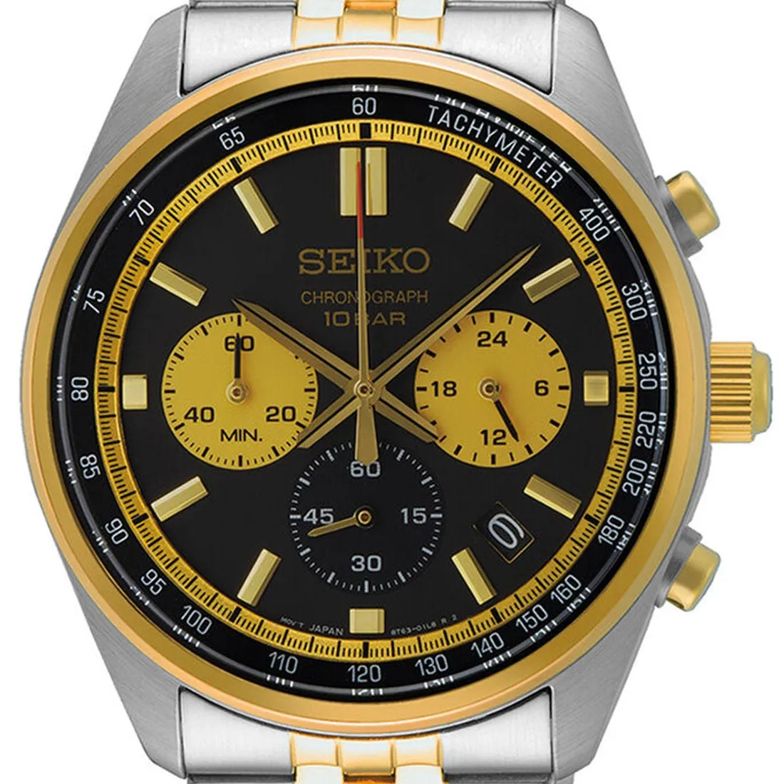 Seiko Quartz Chronograph SSB430P1 SSB430 SSB430P Analog Gents Watch