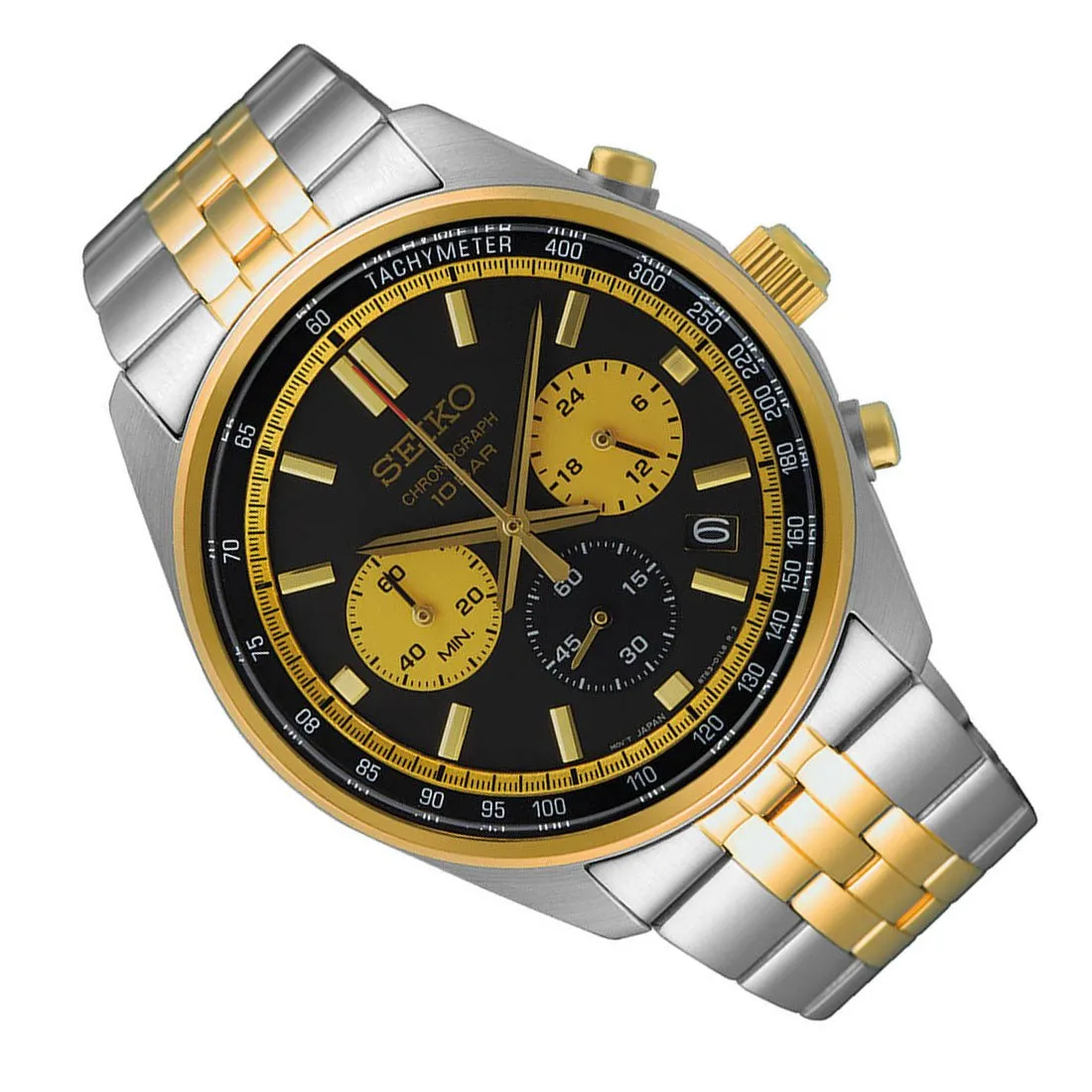 Seiko Quartz Chronograph SSB430P1 SSB430 SSB430P Analog Gents Watch