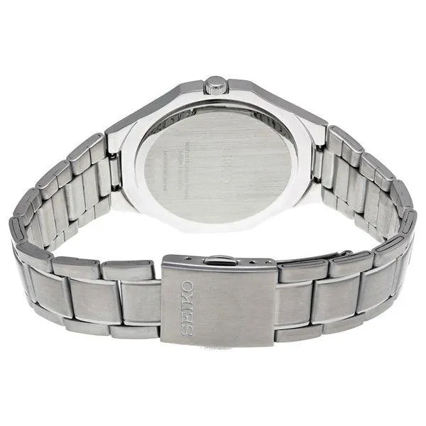 Seiko Quartz Silver Dial Analogue Display Men's Watch SGEF59