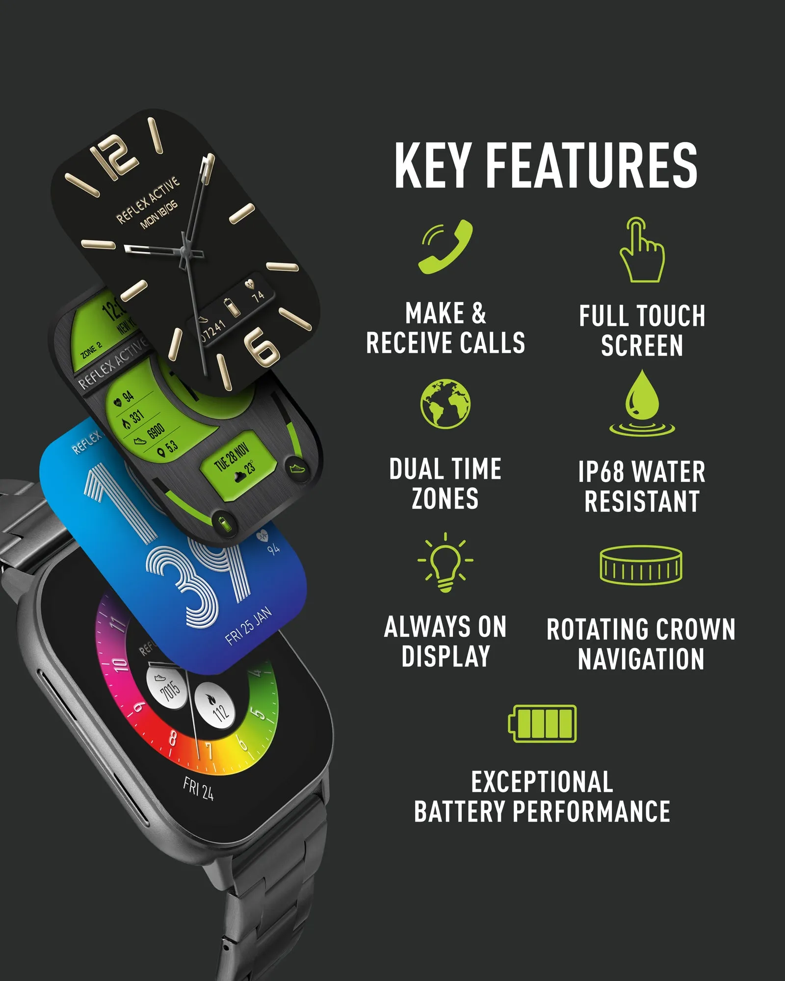 Series 29 Amoled Titanium Bracelet Smart Watch