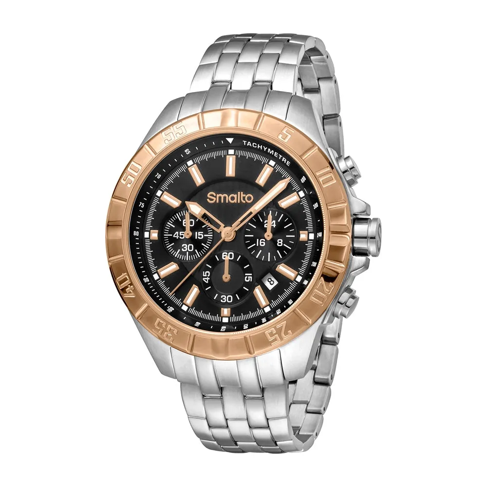 Smalto Men's Chronograph Watch With Black Dial