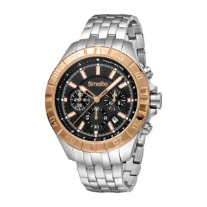 Smalto Men's Chronograph Watch With Black Dial