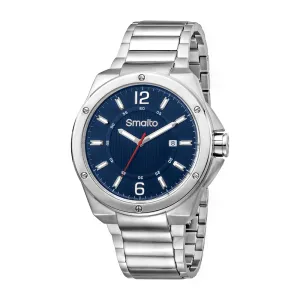 Smalto Men's Watch Blue Dial With Metal Bracelet
