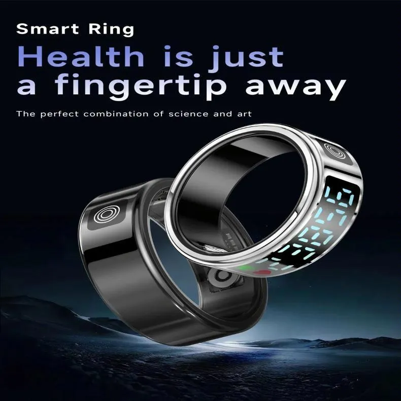 Smart Ring Hand Gestures Health Monitoring Sports Modes Size 12