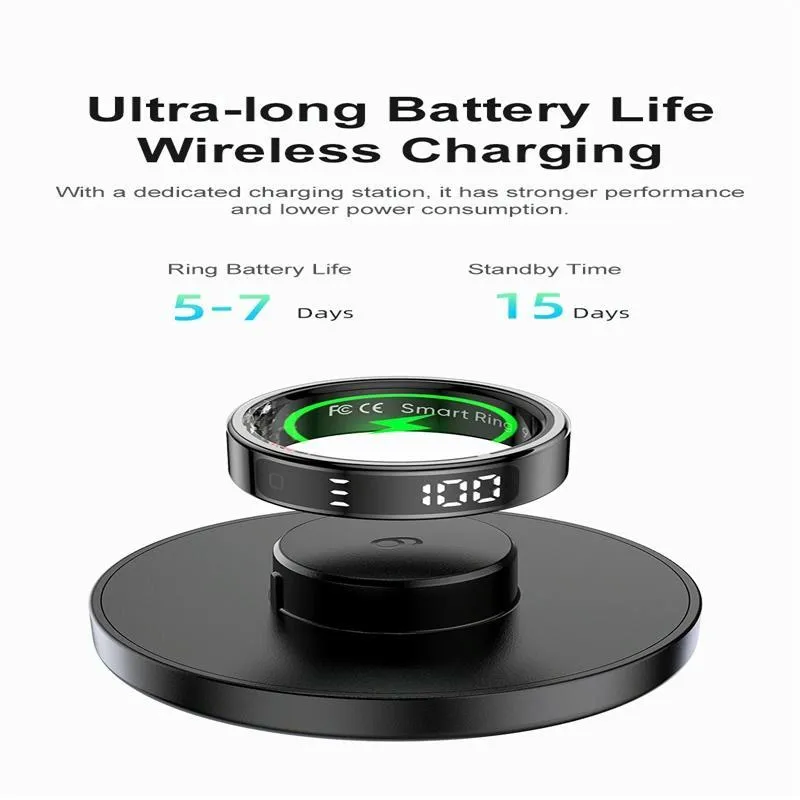 Smart Ring Heart Rate Blood Oxygen Sleep Sports Size 10