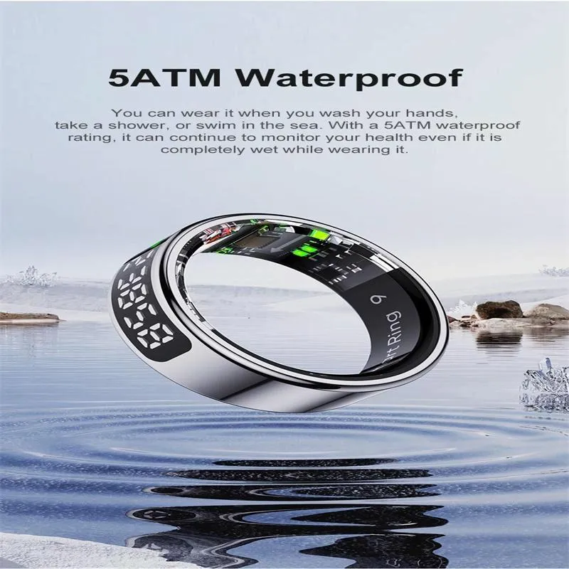 Smart Ring Heart Rate Blood Oxygen Sleep Sports Size 10
