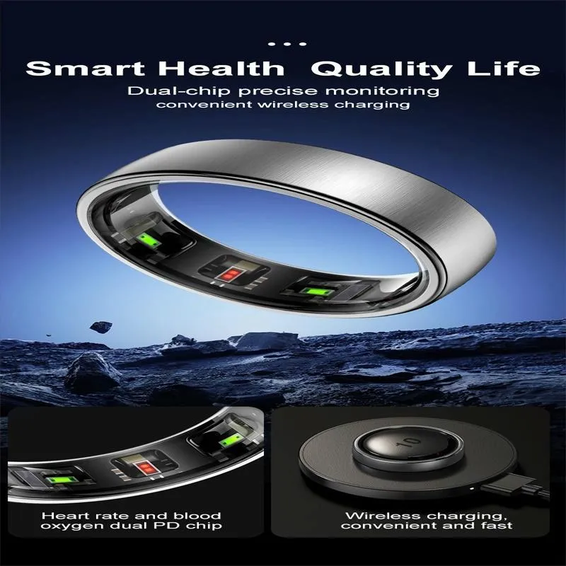 Smart Ring Heart Rate Blood Oxygen Sleep Sports Size 10