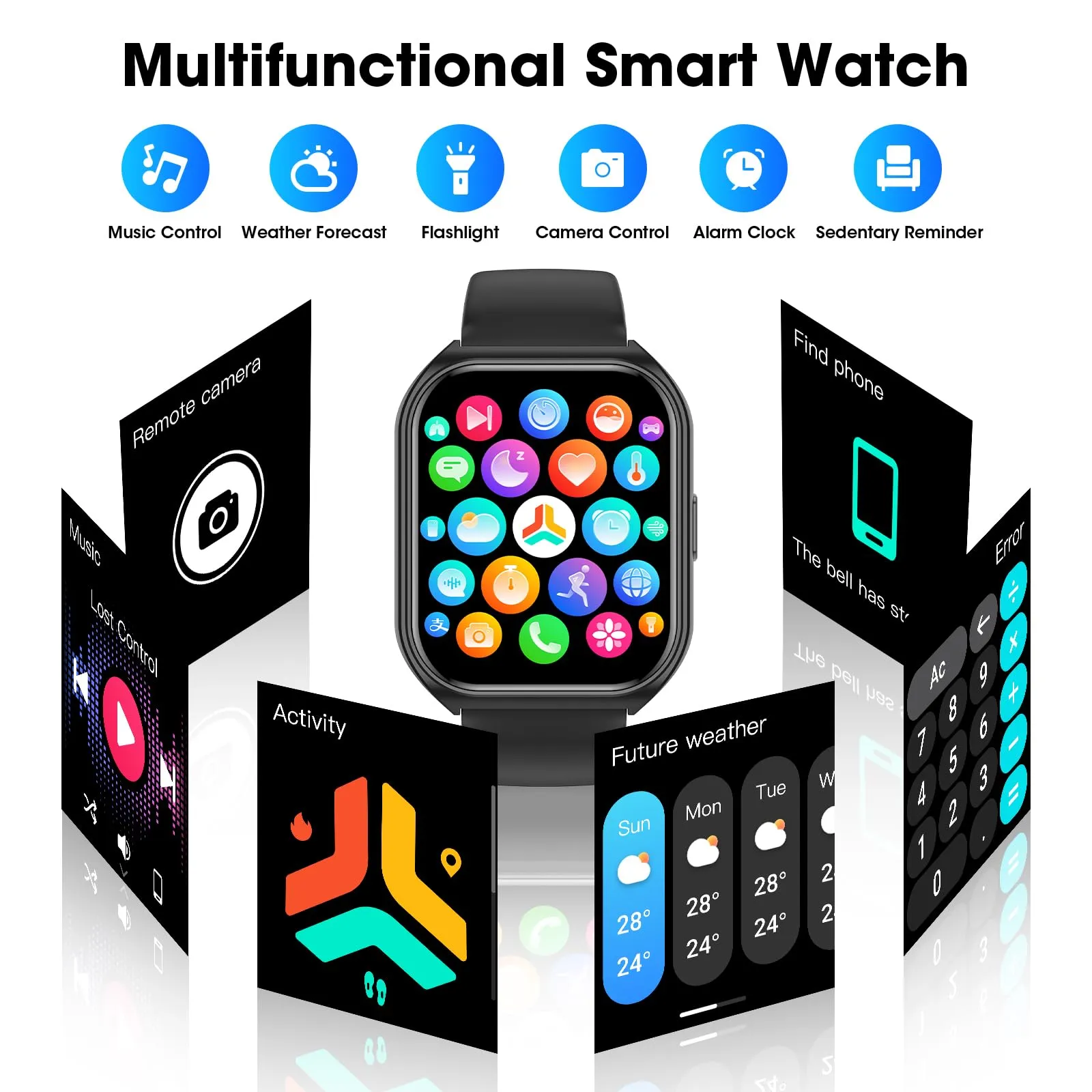 Smart Watch with Call, Fitness Tracker, 100  Modes
