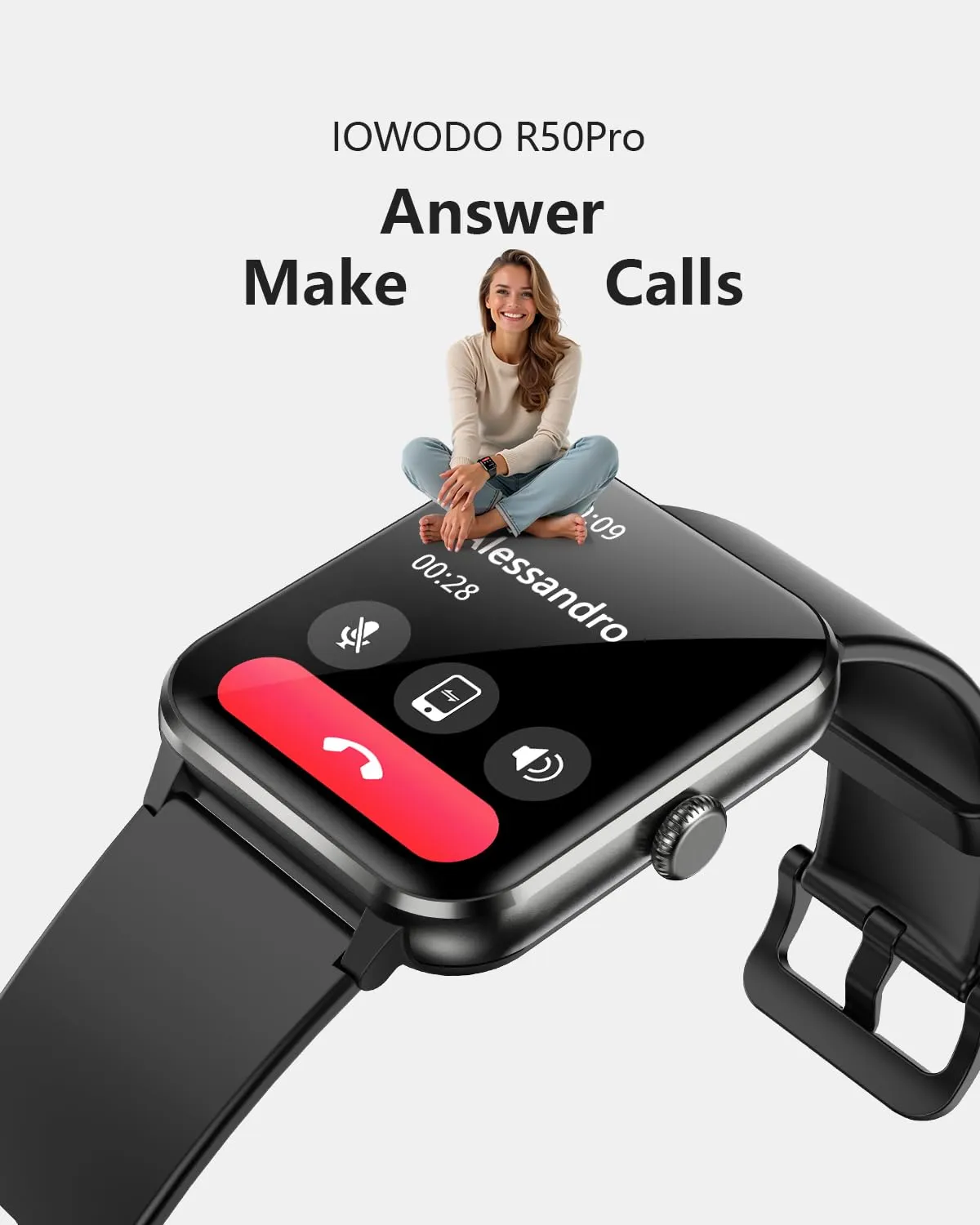 Smart Watch with Heart Rate & Sports Modes