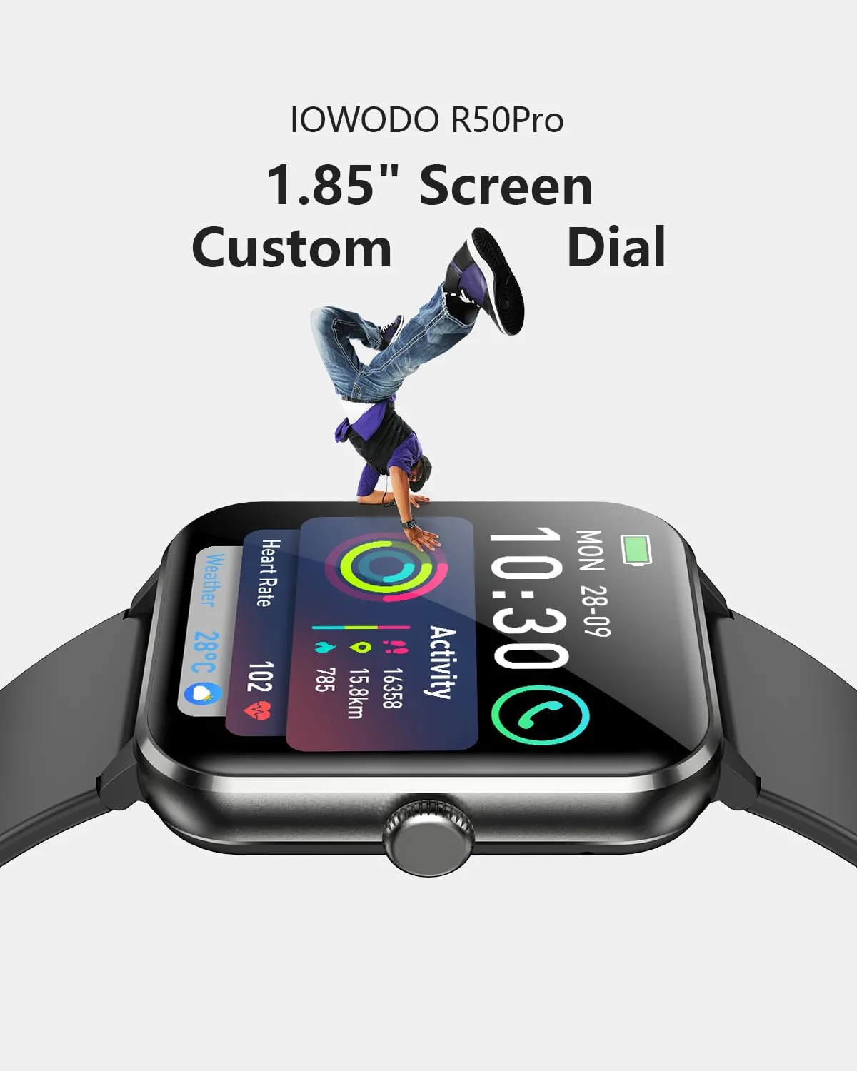 Smart Watch with Heart Rate & Sports Modes