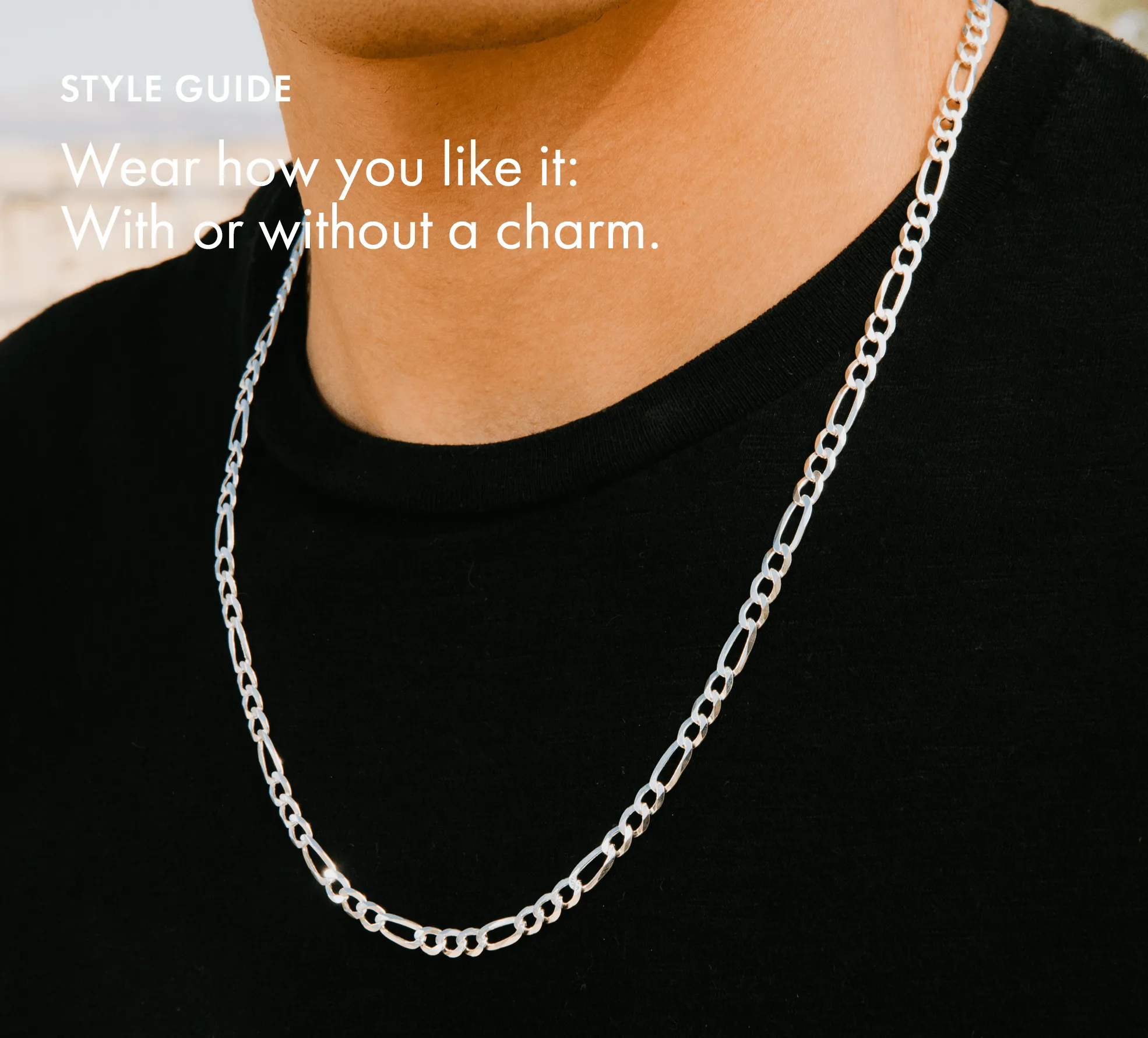 Solid Real 925 Sterling Silver 5MM Figaro Link Chain|Men Women Necklace