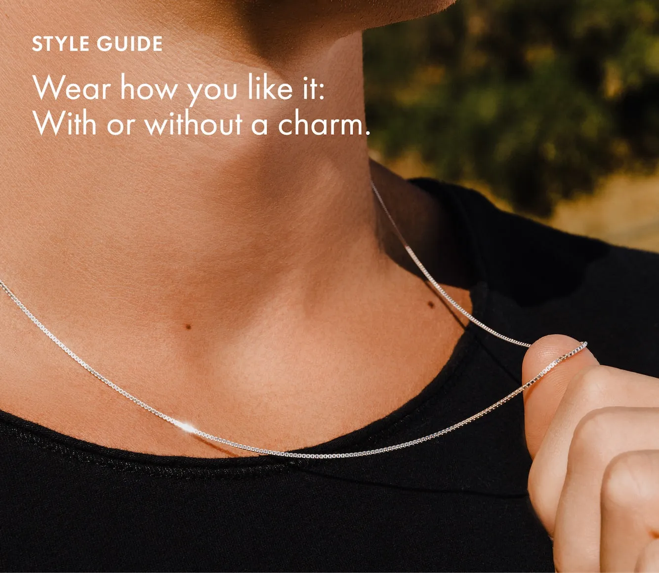Sterling Silver Box Chain Necklace|1MM-3MM Solid 925 Italy