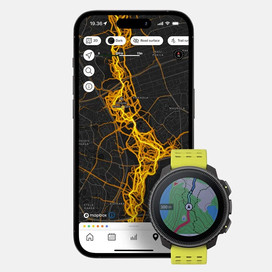 Suunto Watch Vertical Black Lime Stainless Steel