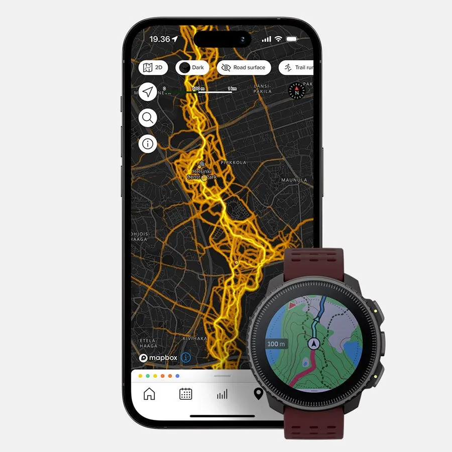 Suunto Watch Vertical Black Ruby Stainless Steel