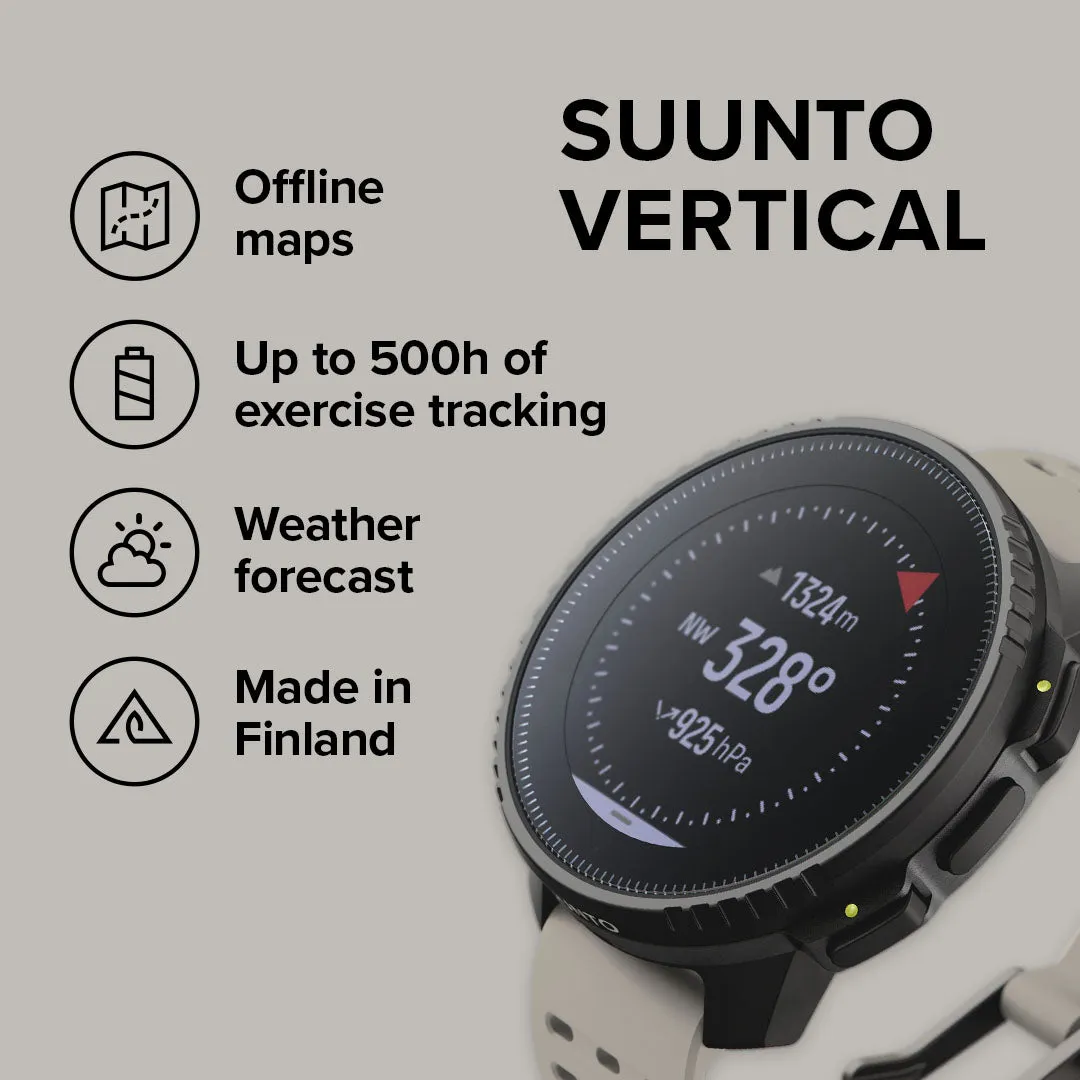 Suunto Watch Vertical Black Sand Stainless Steel