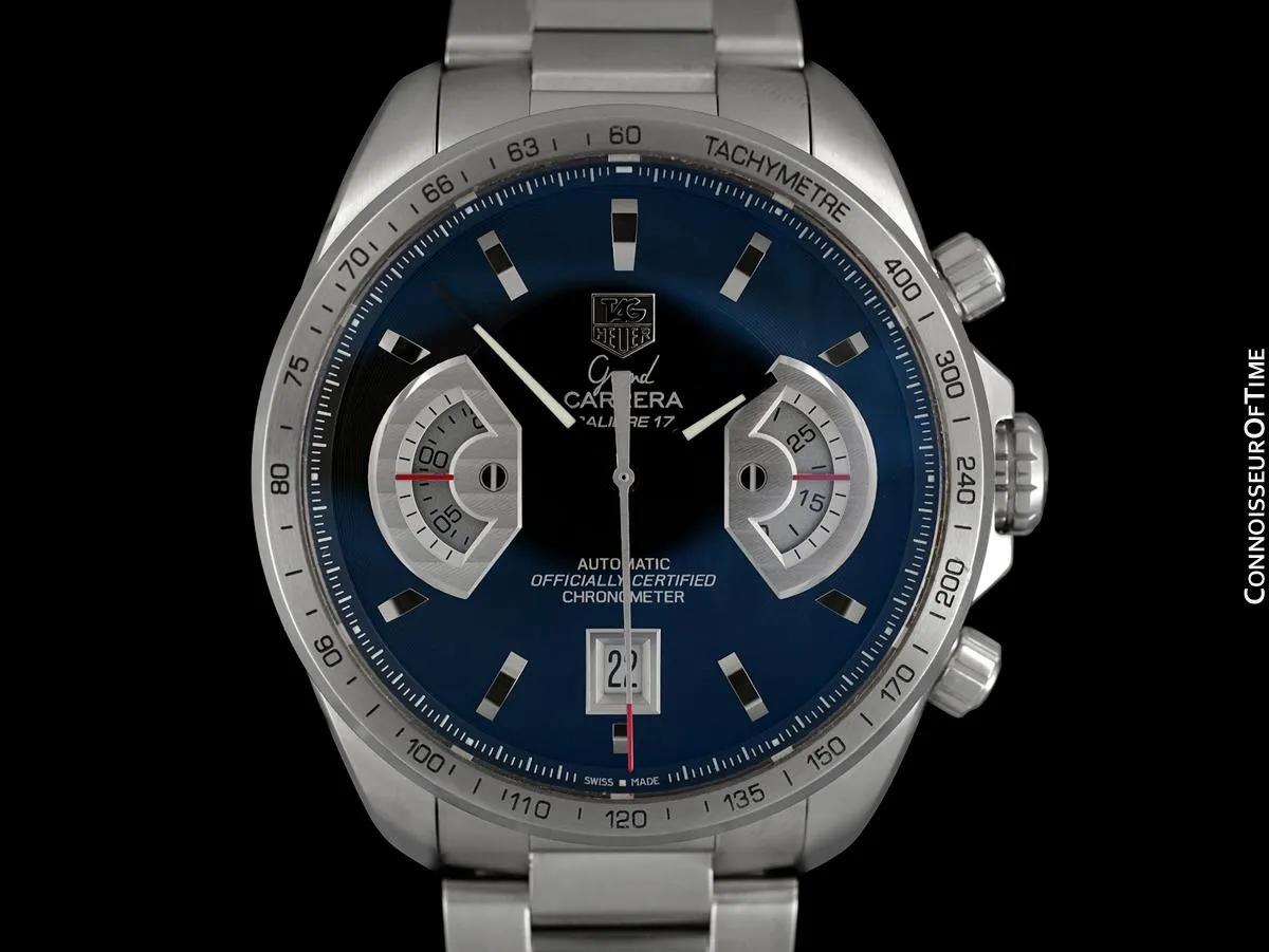 TAG Heuer Grand Carrera Mens Watch, Automatic, Stainless Steel - CAV511A