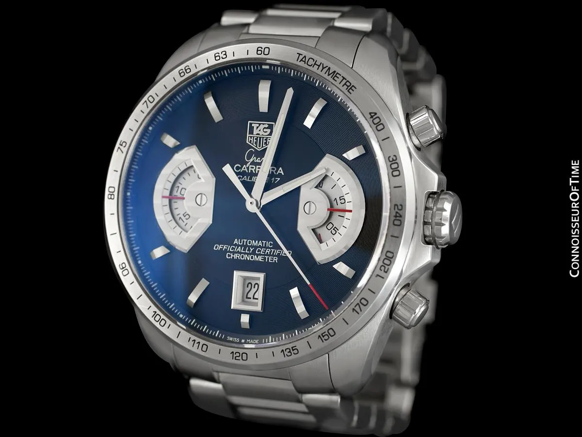 TAG Heuer Grand Carrera Mens Watch, Automatic, Stainless Steel - CAV511A
