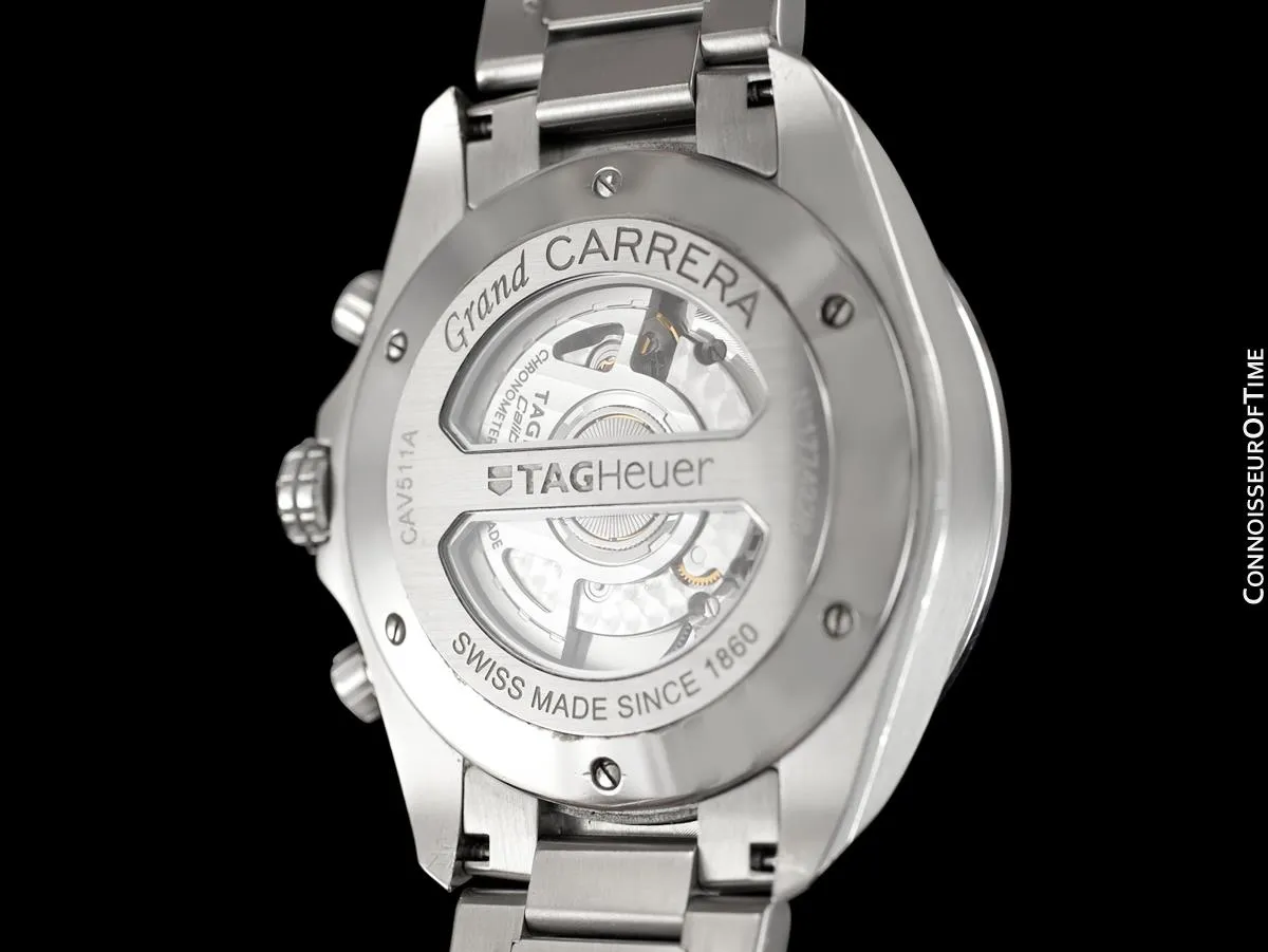TAG Heuer Grand Carrera Mens Watch, Automatic, Stainless Steel - CAV511A