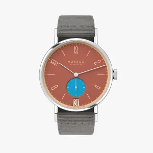 Tangente 38 Date Ziegelblau
