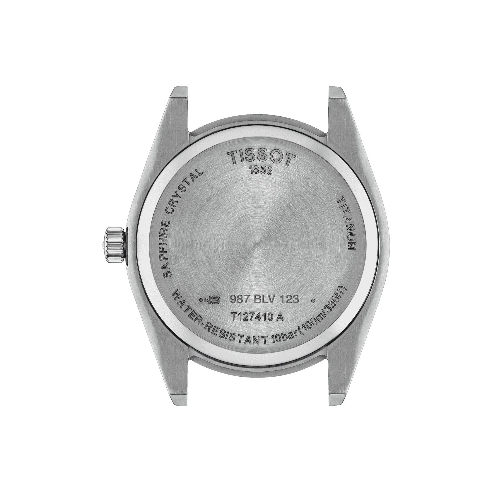 Tissot Gentleman Mens Titanium Blue Dial Watch