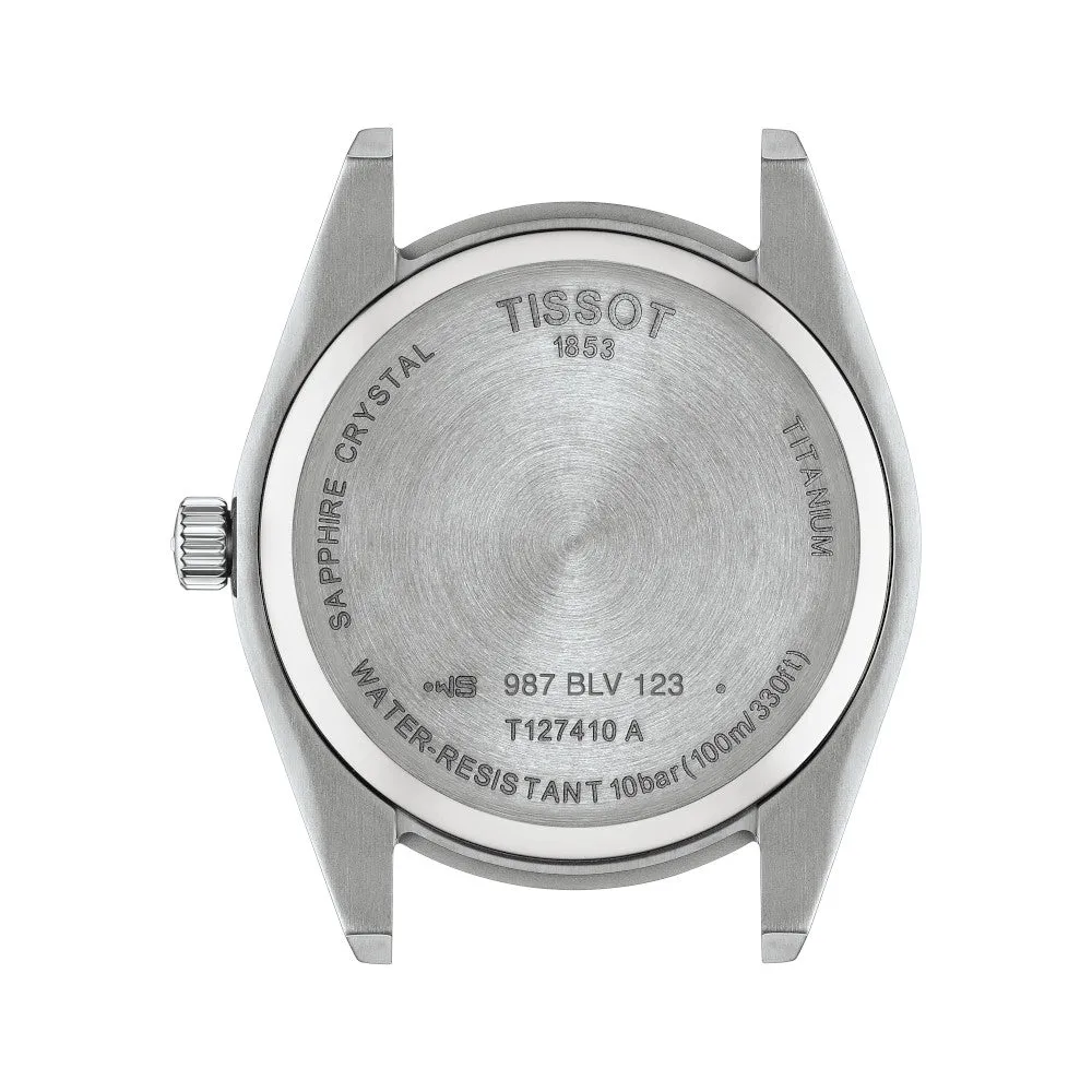 Tissot Gentleman Mens Titanium Blue Dial Watch
