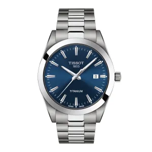 Tissot Gentleman Mens Titanium Blue Dial Watch