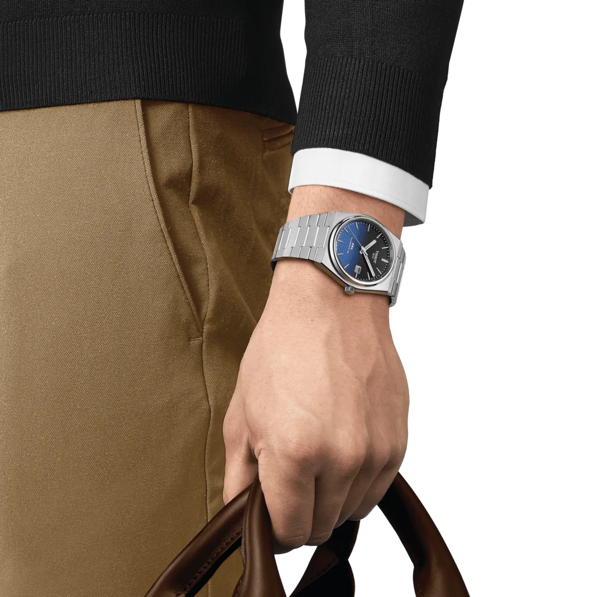 Tissot PRX Powermatic 80 Black Blue Chameleon Dial 40mm T1374071105101