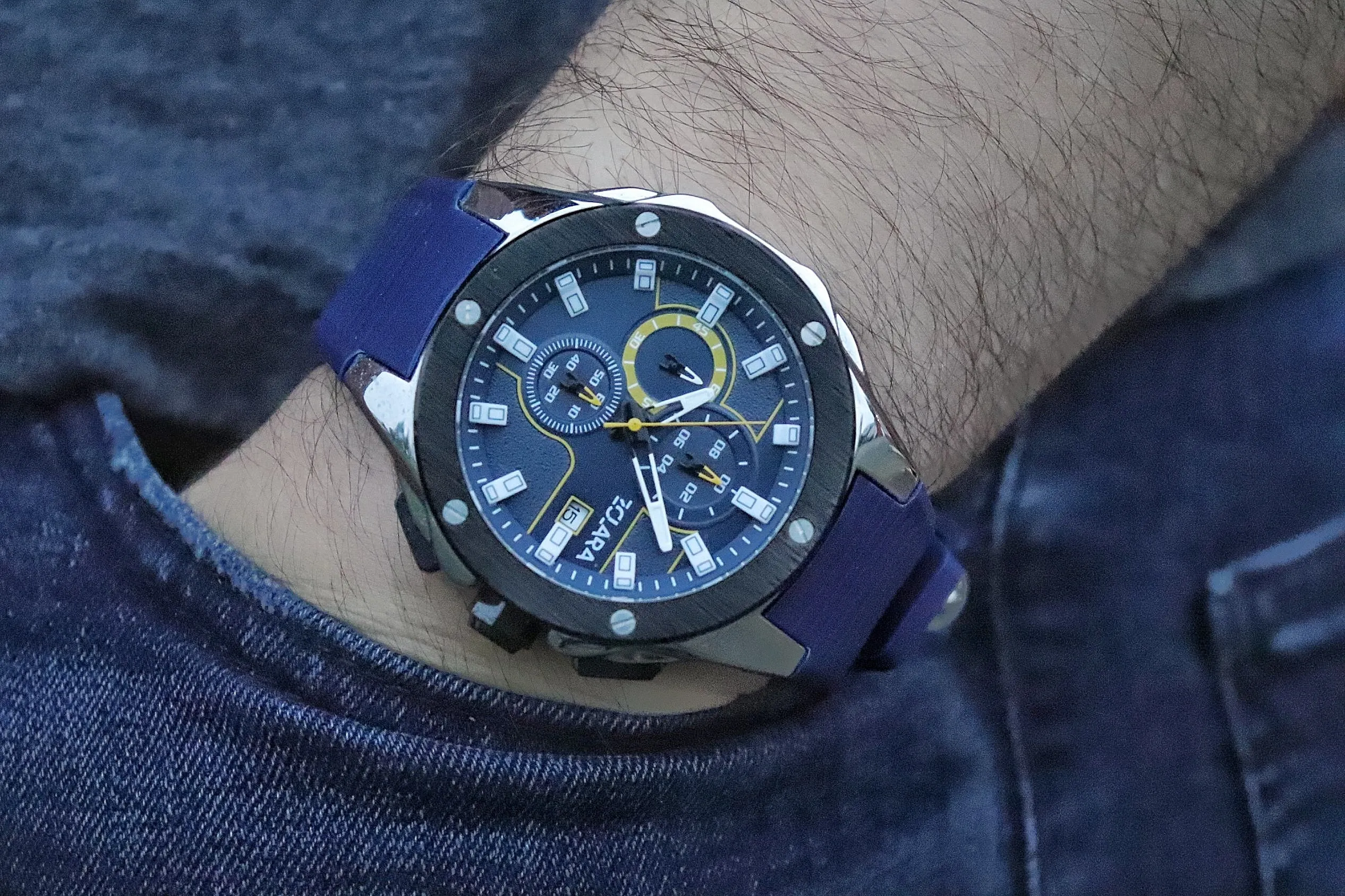 Titan in Midnight Blue & Yellow
