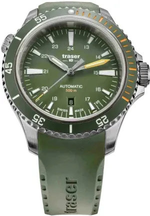 Traser P67 Diver Swiss Automatic, Tritium Illumination, Green Dial and Green Dive Strap - 110327