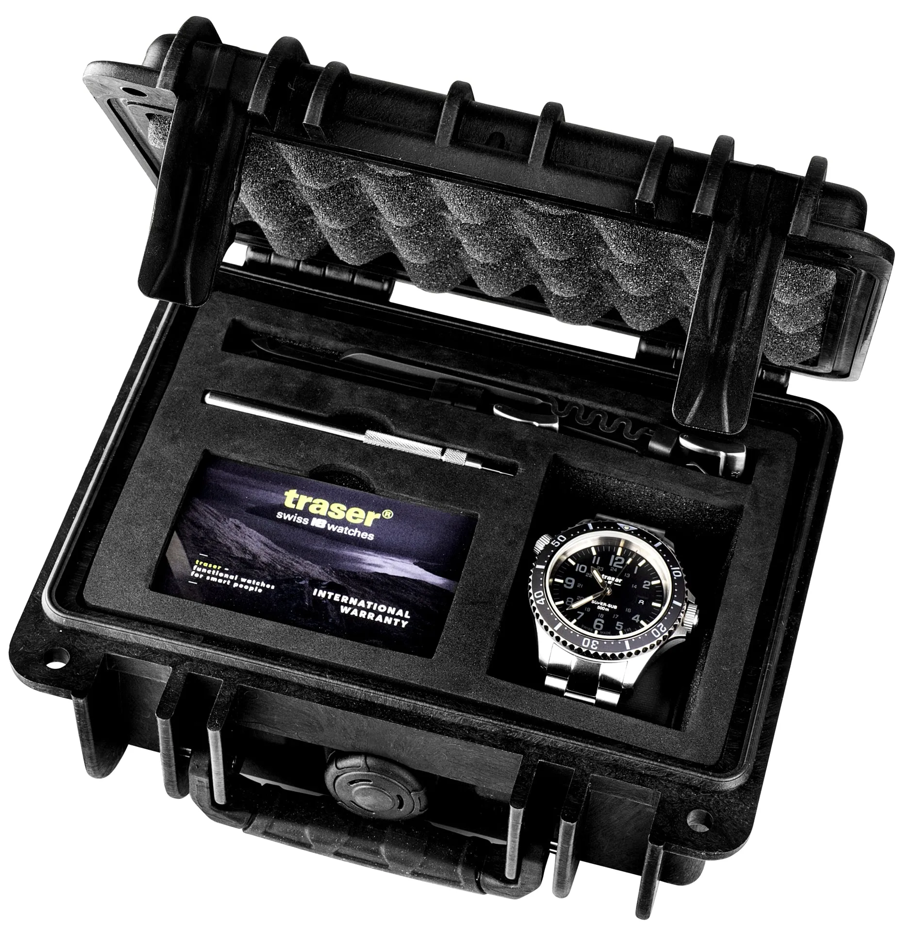Traser P67 Fine Swiss Automatic Dive Watch, T100 Tritium, LIMITED EDITION SET, Gray Dial- 110329
