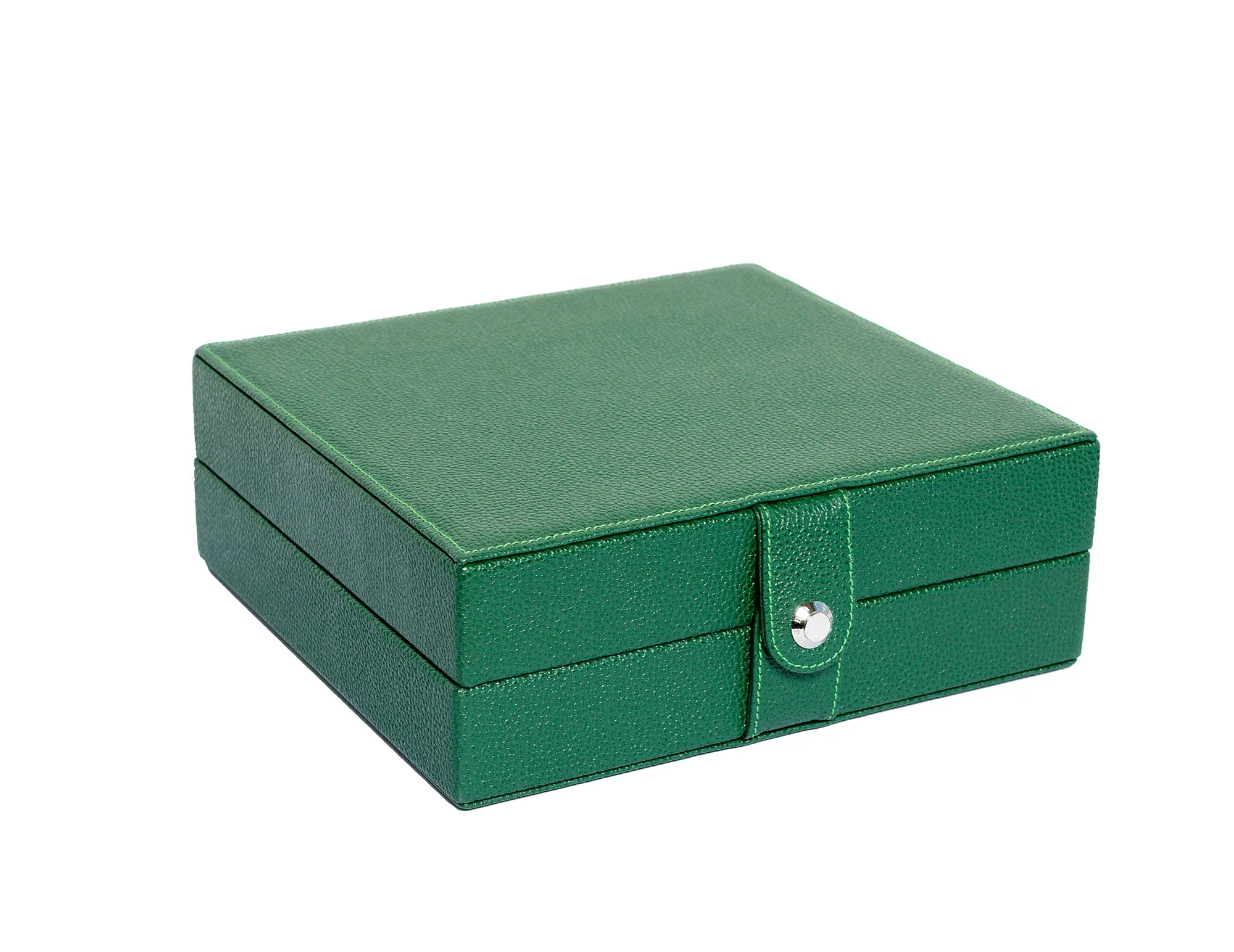 Underwood (London) - 6-Unit Watch Storage Case in Green Leather