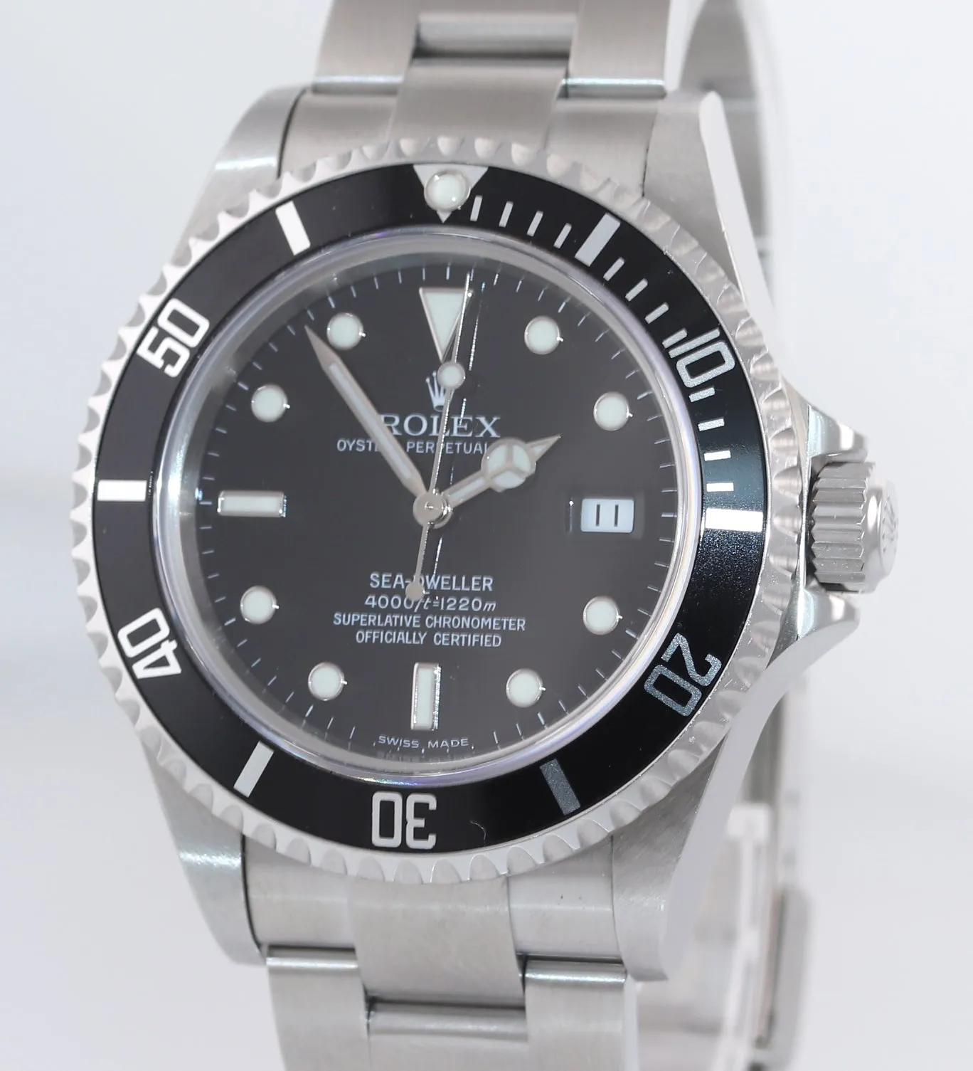 UNPOLISHED MINT Rolex Sea-Dweller Steel 16600 Black Dial Date 40mm Watch Box