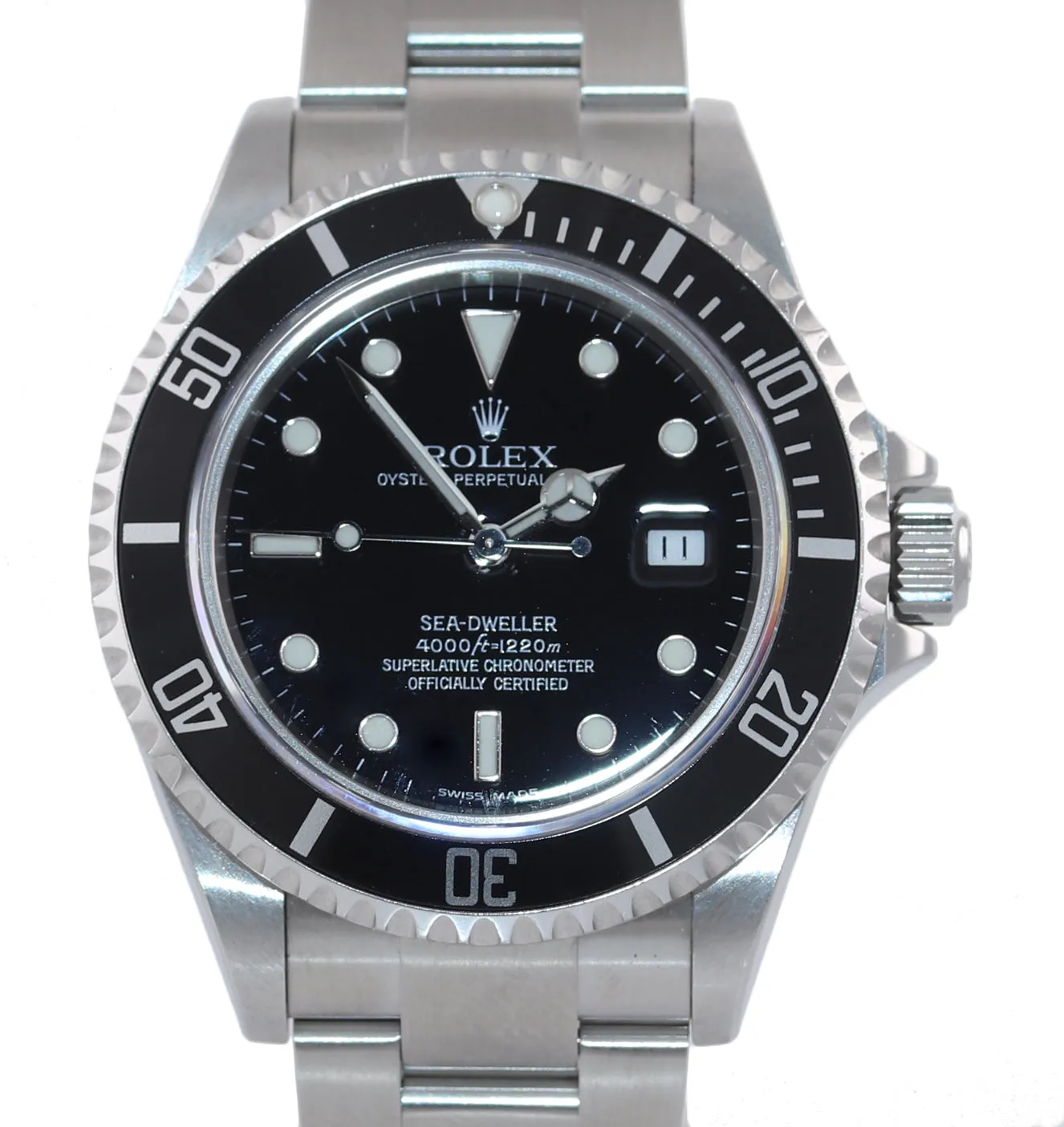 UNPOLISHED MINT Rolex Sea-Dweller Steel 16600 Black Dial Date 40mm Watch Box