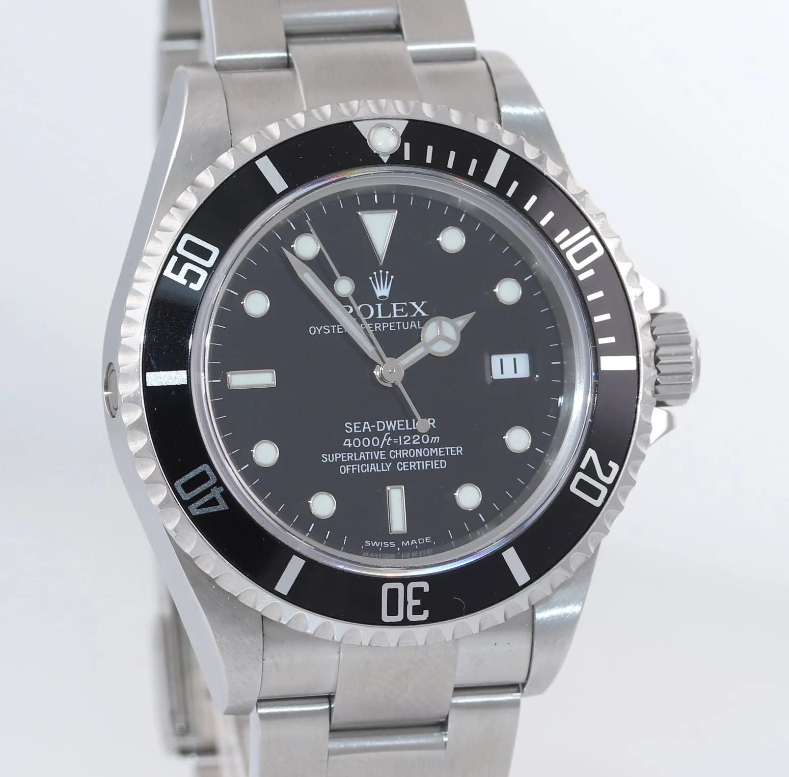 UNPOLISHED MINT Rolex Sea-Dweller Steel 16600 Black Dial Date 40mm Watch Box