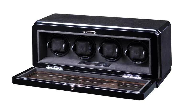 Volta Automatic Quad 4 Watch Winder (Black Oak)