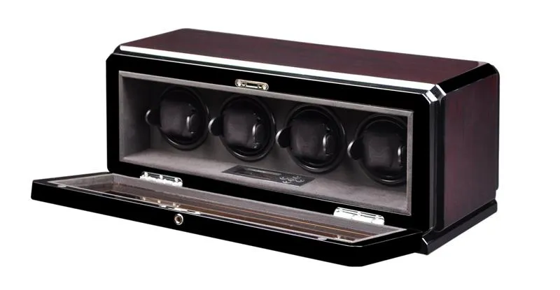 Volta Automatic Quad 4 Watch Winder (Rosewood)