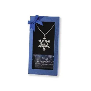 Winter's Precious Jewels "Long" Snowflake Pendant