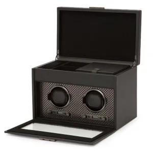 Wolf - Axis Double Watch Winder with Storage | 469303