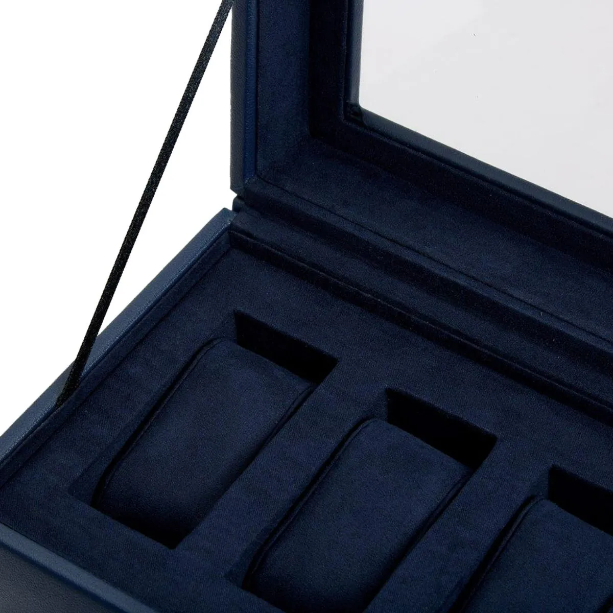 WOLF Heritage 5 Piece Watch Box - Navy