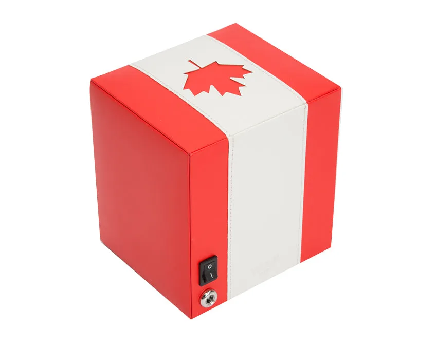 WOLF Navigator Canadian Flag Single Cub Watch Winder