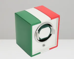 WOLF Navigator Italian Flag Single Cub Watch Winder