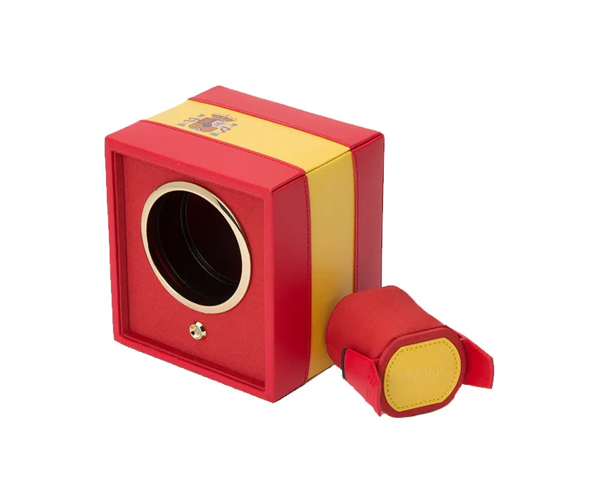 WOLF Navigator Spanish Flag Single Cub Watch Winder