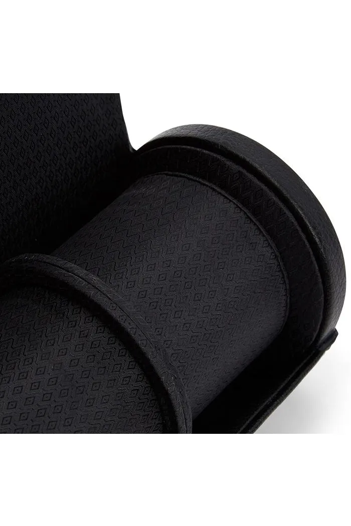 WOLF ROADSTER Vegan Leather Triple Watch Roll in BLACK