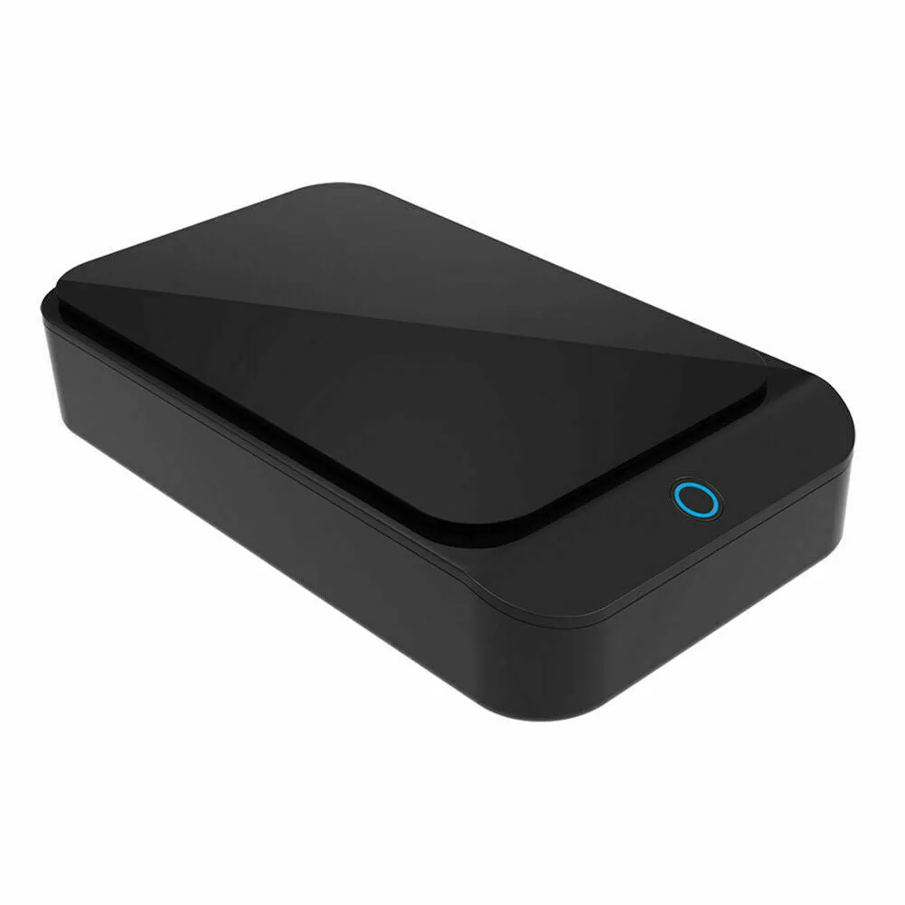 X2 UV Phone Wireless Charger Sterilizer Box Jewelry Phone Toothbrush Watch Cleaner Personal Sanitizer Disinfector black_X2
