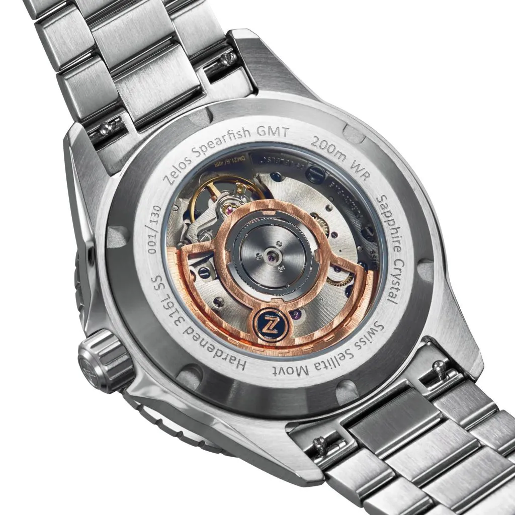Zelos Spearfish GMT - Frost&nbsp;White Limited&nbsp;Edition (Swiss&nbsp;Mvmt)