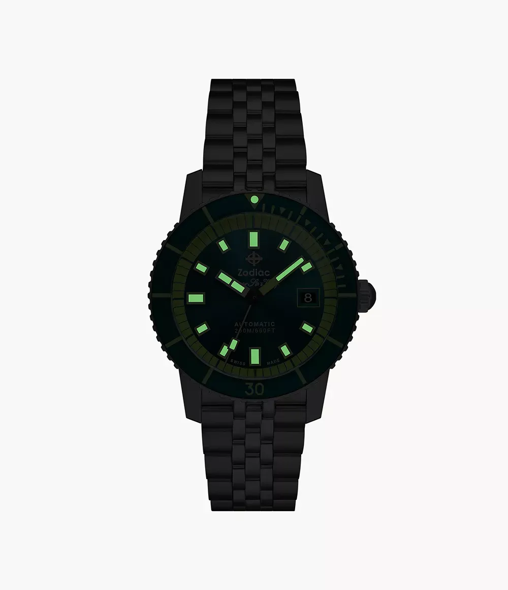 Zodiac Super Sea Wolf Compression Emerald Green Dial Men's Watch ZO9310